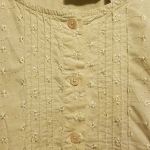 2 for $20 Cute beige embroidered sleeveless top